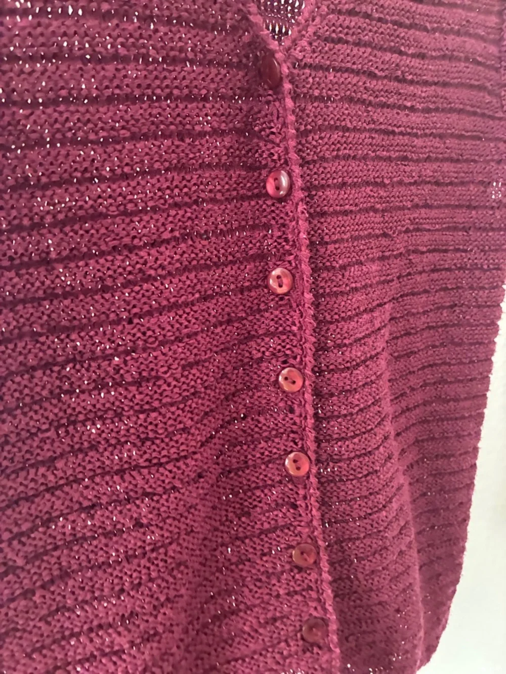 Emma & James sz M Purple Short Sleeve Cardigan Layer Lagenlook Coastal - Picture 3 of 4